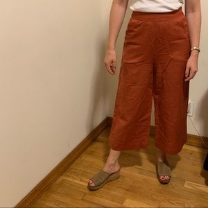 Urban Outfitters wide leg linen pants